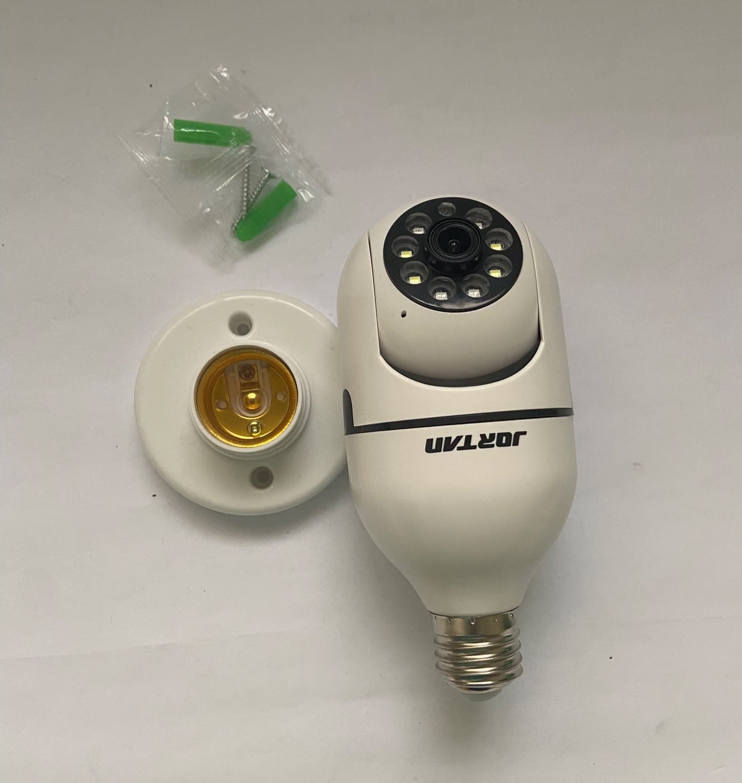 Câmera Lâmpada IP Wi-Fi Jortan JT-8777 Panorâmica 360° Full HD E27 — foto 1 de 4